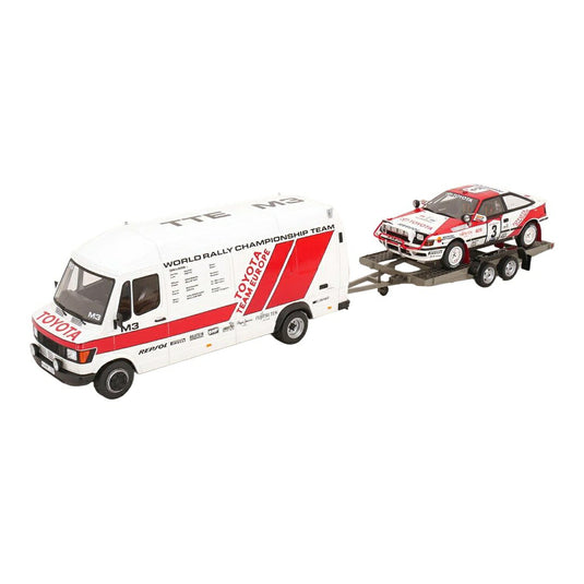 Toyota Celica ST165 Gr.A 1990 RAC Rally Mercedes transporter Limited 999 pcs / OTTO 1/18 ミニカー