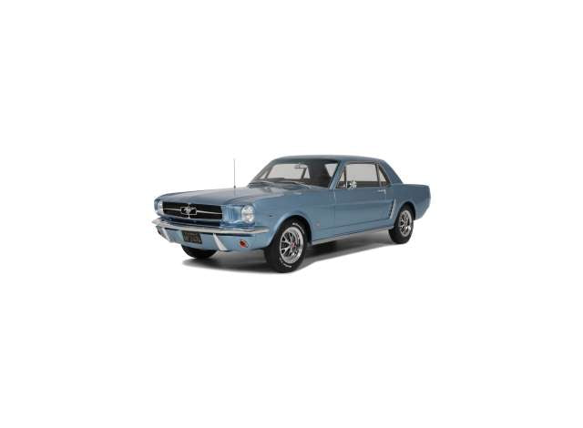 1965 フォード マスタング V8 ハードトップ レジンシリーズ シルバーブルーポニー/ OTTO  1/12 ミニカー