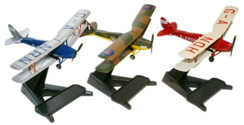 3機セット Set of 3 デ・ハビランド DH82 タイガーモス / Oxford Aviation 1/72 飛行機模型 ミリタリー