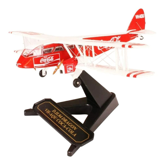 コカ・コーラ Coca-Cola デ・ハビランド D.H.84 ドラゴン VH-AQU / Oxford 1/72 飛行機模型 旅客機