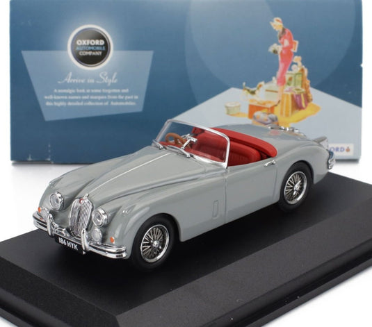JAGUARジャガー XK150 スパイダー オープン 1958 ライトグレー / oxford 1/43 ミニカー