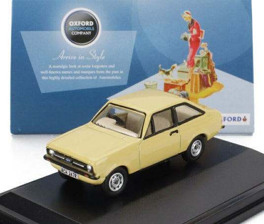 FORD ENGLANDフォードイングランド エスコート MKII 1969 ベージュ / oxford 1/76 ミニカー