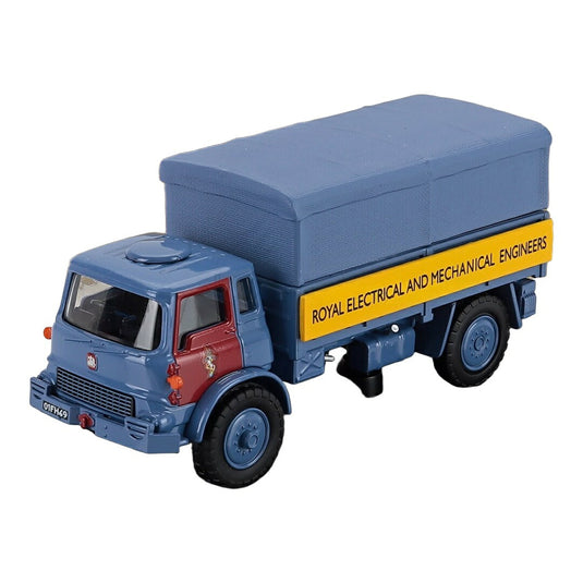 Bedfordベッドフォード トラック TELONATO 2-ASSI R.E.M.E. 1956 ブルー イエロー / oxford 1/76 ミニカー ミリタリー模型
