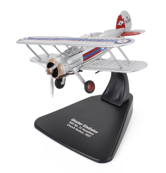 GLOSTER AIRCRAFTグロスターエアクラフト グラディエーター 飛行機 1937 ホワイト レッド / oxford 1/72 ミニカー