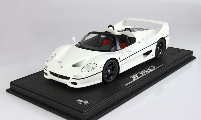 ギャラリービューアに画像をロードする, Ferrari F50 Coupe 1995 Spider VersionBianco Avus Ruote Race/BBR 1/18ミニカー
