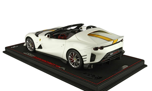 Ferrari 812 Competizione AAvus White Con Riga Gialla/BBR 1/18ミニカー