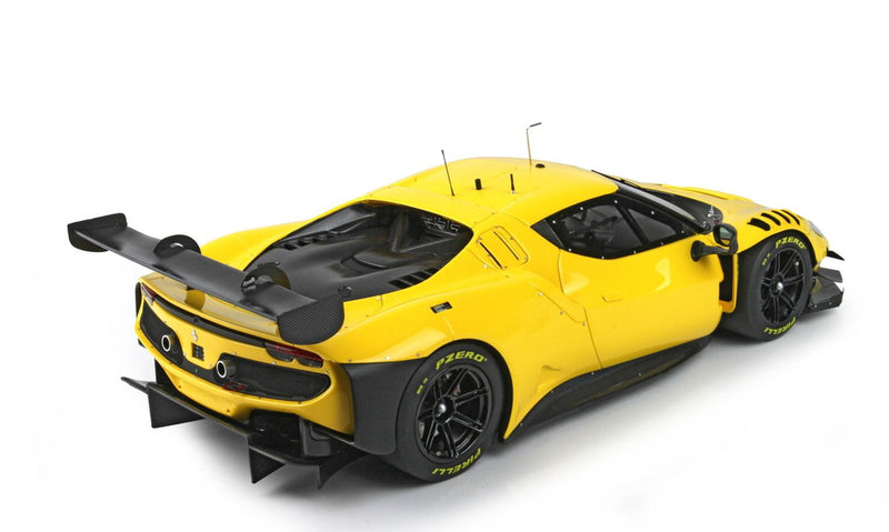 ギャラリービューアに画像をロードする, Ferrari 296 GT3 2022 - Cerchi Nero LucidoGiallo Modena/BBR 1/18ミニカー
