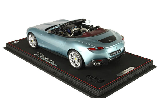 Ferrari Roma Spider Tetto ApertoCeleste Trevi Metallizzato/BBR 1/18ミニカー