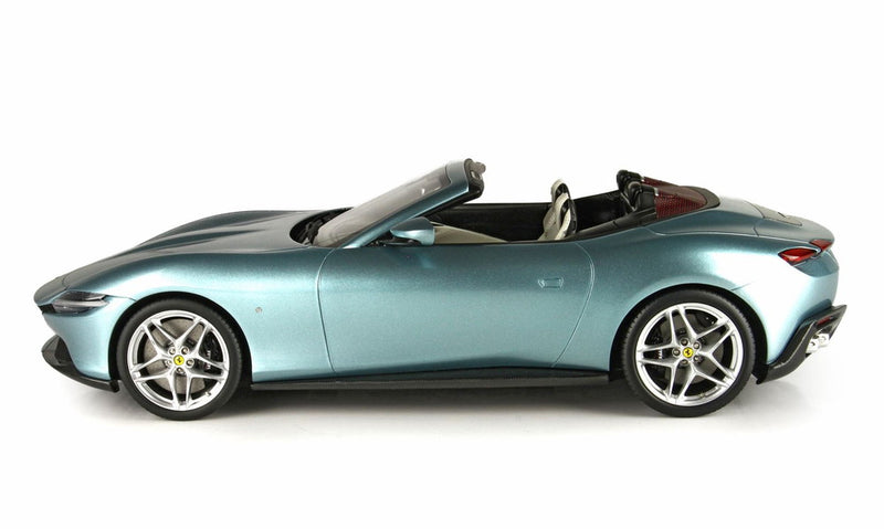 ギャラリービューアに画像をロードする, Ferrari Roma Spider Tetto ApertoCeleste Trevi Metallizzato/BBR 1/18ミニカー
