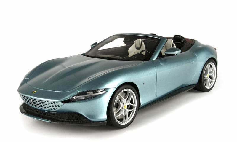 ギャラリービューアに画像をロードする, Ferrari Roma Spider Tetto ApertoCeleste Trevi Metallizzato/BBR 1/18ミニカー
