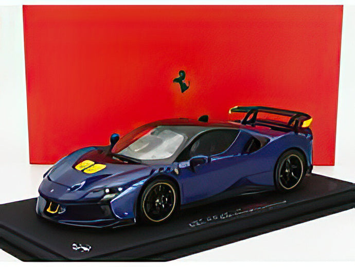 FERRARI  SF90 XX STRADALE 2024  BLU TOUR DE FRANCE  BLUE MET YELLOW BLACK/BBR 1/18ミニカー