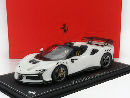 FERRARI  SF90 XX STRADALE SPIDER 2024 BIANCO CERVINO  WHITE BLACK/BBR 1/18ミニカー