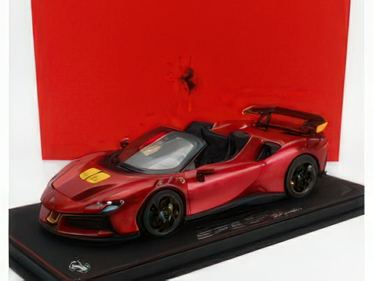 FERRARI  SF90 XX STRADALE SPIDER 2024 ROSSO PORTOFINO  RED MET YELLOW/BBR 1/18ミニカー