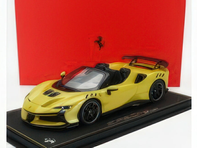 FERRARI  SF90 XX STRADALE SPIDER 2024 GIALLO MONTECARLO  YELLOW MET BLACK/BBR 1/18ミニカー