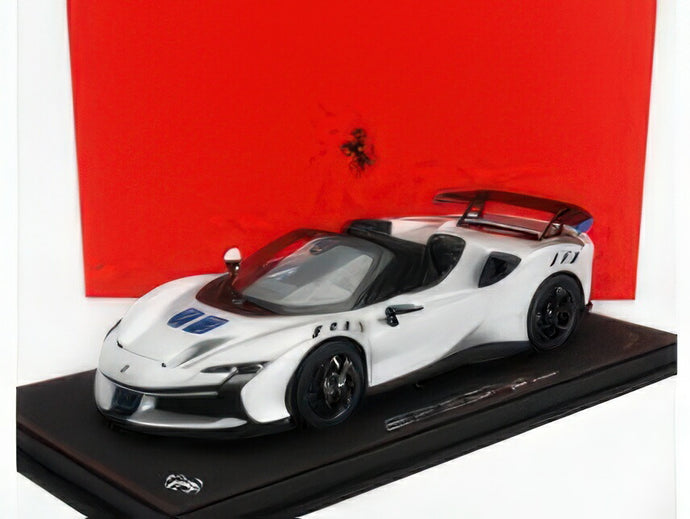 FERRARI  SF90 XX STRADALE SPIDER 2024 ARGENTO NURBURGRING  SILVER BLUE/BBR 1/18ミニカー