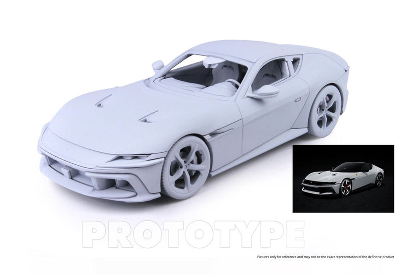 ギャラリービューアに画像をロードする, 【予約】2025年発売予定FERRARI 12 CILINDRI COUPE V12 830cv 2024 ARGENTO NURBURGRING SILVER/BBR 1/18ミニカー 48台限定

