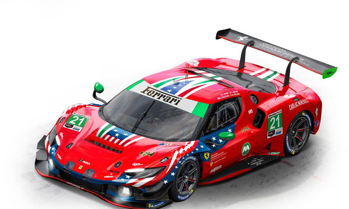 Ferrari 296 GT3 #21 24h Daytona 2024Driver Cozzolino-Heriau-Mann-Molina/BBR 1/18ミニカー