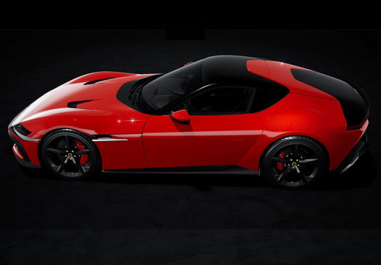 【予約】2025年発売予定FERRARI 12 CILINDRI V12 830cv PANORAMIC ROOF 2024 MATT BLACK RIMS ROSSO CORSA RED/BBR 1/18ミニカー 48台限定