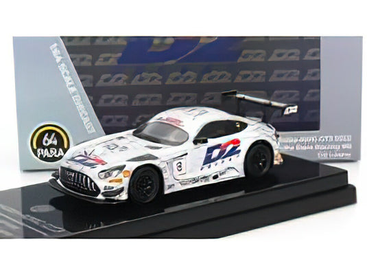 MERCEDES BENZ - GT3 AMG EVO TEAM RAM RACING N 8 12h GULF 2022 MIKAEL GRENIER - IAN LOGGIE - MORGAN TILLBROOK - WHITE SILVER/PARAGON-MODELS 1/64ミニカー