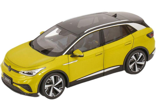 VWフォルクスワーゲン ID.4 X ライトイエローメタリック / Paudi 1/18 ミニカー