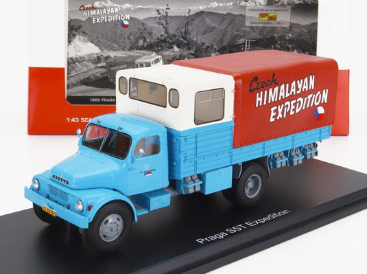 PRAGAプラガ S5T3 トラック 2ASSI 1969 チェコ初ヒマラヤ遠征隊 ライトブルークリームレッド 500台限定 / PREMIUM CLASSIXXS 1/43 ミニカー