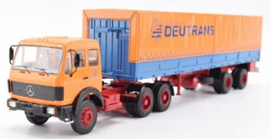 【予約】2026年発売予定MERCEDESメルセデス NG 2232 TRUCK WITH TRAILER DEUTRANS 1980 ORANGE BLUE / PREMIUM CLASSIXXS 1/43 ミニカー