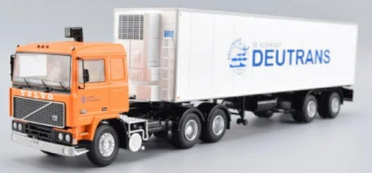 【予約】2026年発売予定VOLVOボルボ F12 TRUCK WITH TRAILER DEUTRANS 1980 ORANGE WHITE / PREMIUM CLASSIXXS 1/43 ミニカー