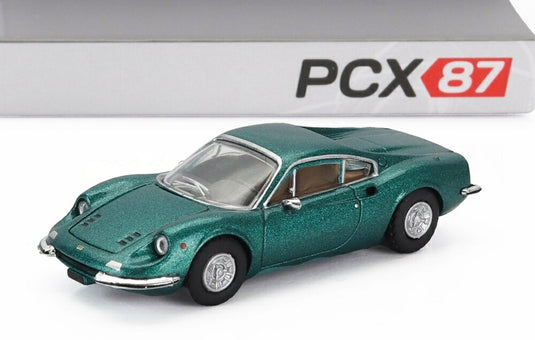 FERRARIフェラーリ DINOディーノ 246 GT 1969 グリーンメタリック / PREMIUM CLASSIXXS 1/87 ミニカー
