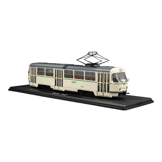 Tatra T4D 路面電車 マクデブルク 1064 ベージュ ダイキャストモデル ミニカー /Premium ClassiXXs 1/43