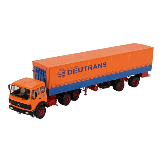 【予約】 Mercedes Benzメルセデスベンツ NG 2232 トラック トレーラー DEUTRANS 1980 オレンジ ブルー / Premium ClassiXXs 1/43 ミニカー トラック模型
