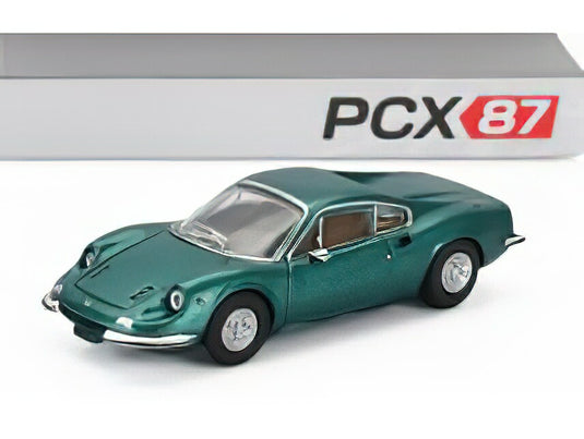 FERRARI DINO 246 GT 1969 GREEN MET/PREMIUM CLASSIXXS 1/87ミニカー