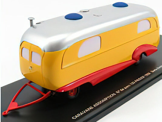 TRAILER - CARAVAN ASSOMPTION CIRCUS PINDER 1958 - YELLOW RED SILVER/PERFEX 1/43ミニカー