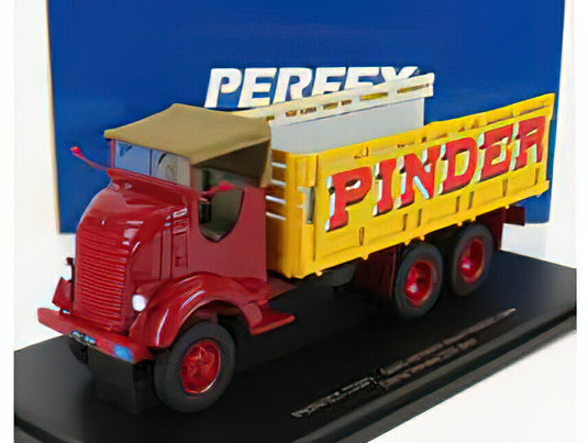 GMC - 353 AFKWX TRUCK CIRCUS PINDER 3-ASSI 1944 - RED YELLOW/PERFEX 1/43ミニカー