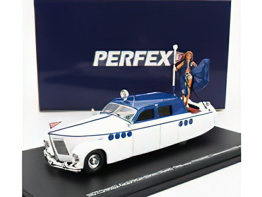 HOTCHKISS - CHAPRON BIKINI REARD WITH FIGURE BOAT ANFIBIO 1938 - WHITE BLUE/PERFEX 1/43ミニカー