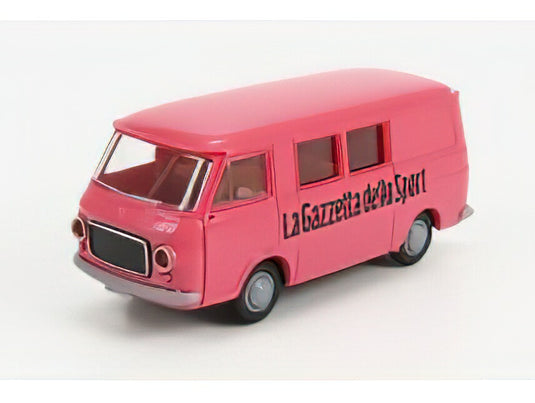 FIAT 238 HALF VAN LA GAZZETTA DELLO SPORT 1969 PINK/BREKINA 1/87ミニカー