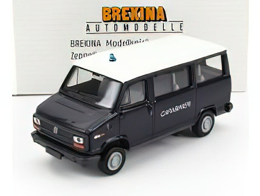 FIAT DUCATO MINIBUS CARABINIERI 1981 BLUE WHITE/BREKINA 1/87ミニカー