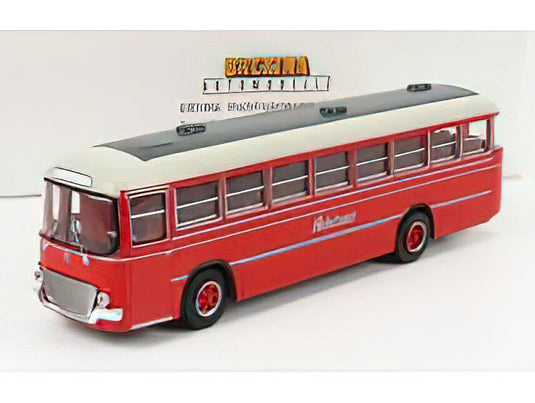 FIAT 306/3 AUTOBUS LINEA AUTOSTRADALE 1962 RED GREY/BREKINA 1/87ミニカー
