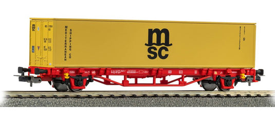 HOゲージ 貨車 Piko NS MSC コンテナ貨車 1x40ft Era V DC Container wagon 1x40' of the MSC NS Era V