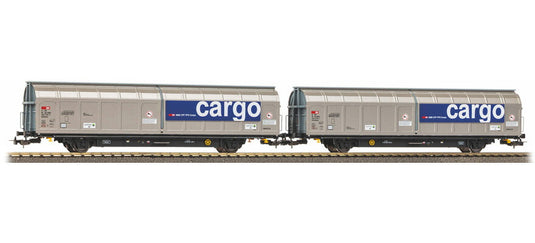 HOゲージ 貨車 Piko ピコ Set of 2 sliding wall wagons Habbillnss CH SBB Era VI DC