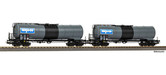 HOゲージ 鉄道模型 貨車 Piko ピコ SNCF Algeco Era VI Set of two SNCF Algeco tank wagons DC