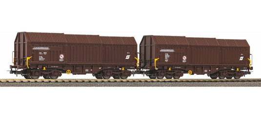 HOゲージ 鉄道模型 Piko ピコ OeBB Set of 2 telescopic hood wagons Era IV DC