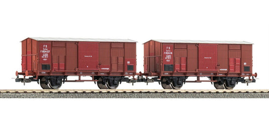 HOゲージ 鉄道模型 貨車 Piko ピコ FS Set of two covered freight cars Era III DC