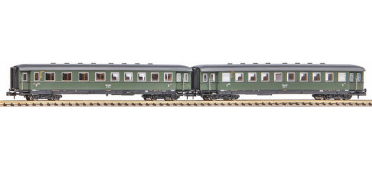 Nゲージ 鉄道模型 客車 Piko ピコ Set of 2 apron train wagons 2nd 3rd Class DRB epoch II DC
