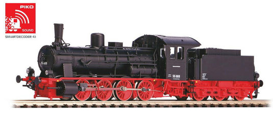 TTゲージ 鉄道模型 Piko DR クラス 55 蒸気機関車 テンダー付 Era III サウンド付 DC DCC