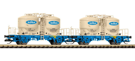 TTゲージ 貨車 Piko ピコ DB AG Soda Era V Set of 2 cement silo wagons DC