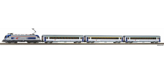 HOゲージ 鉄道模型 Piko ピコ PKP IC Starter set electric locomotive EU 44 3 carriages Era VI DC