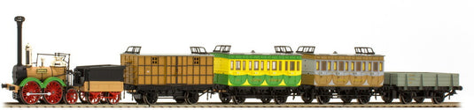 HOゲージ 鉄道模型 ピコ Piko Saxonia 蒸気機関車 歴史的客車列車 Epoch I Saxonia steam locomotive historic wagon train Era I DC