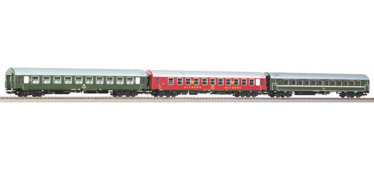 HOゲージ 客車 Piko ピコ DR D 244 Brest Cologne Set of 3 passenger coaches Epoch IV DC