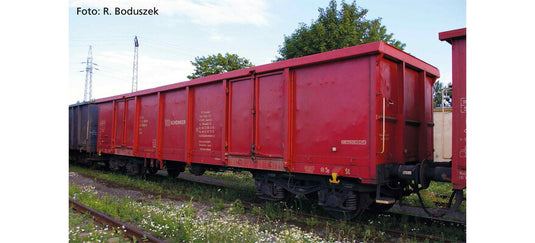 HOゲージ 鉄道模型 貨車 Piko ピコ DB Schenker Rail Polska Eaos epoch VI Set of 2 open freight cars DC