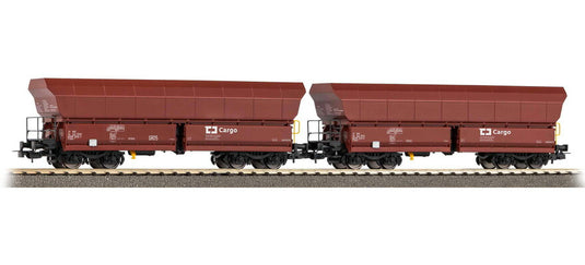 HOゲージ 鉄道模型 Piko ピコ CD Cargo Set of 2 bulk goods wagons Falns Era VI DC